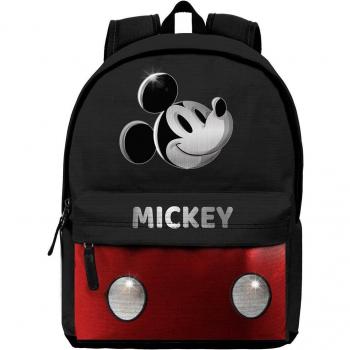 Mochila Karactermania Disney Mickey Mouse Iconic HS Silver Negra