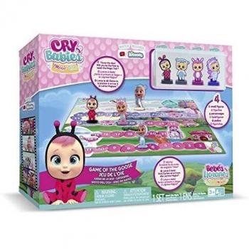 BEBÉS LLORONES LÁGRIMAS MÁGICAS Juego de la Oca | Juego de Mesa divertido con 4 Bebés Llorones y un Dado - Juguete y Regalo navidad para niños y niñas +3 Años