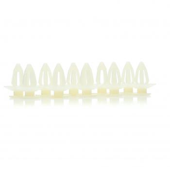Clip Grapa ROMIX 11453, 10 Piezas, color negro, material plástico resistente, diseño ergonómico para facilitar el uso