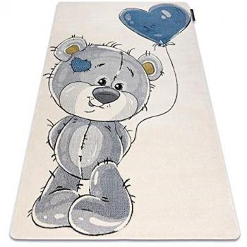Alfombra Petit Teddy Oso de Peluche Crema Beige 120x170 cm