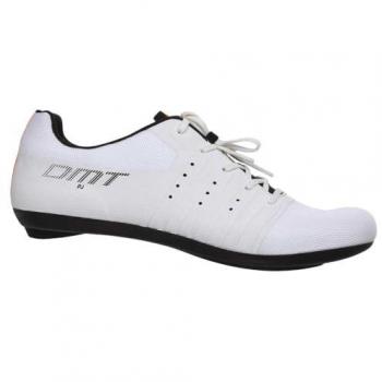 Zapatillas DMT KR4 PJ de Ciclismo de Carretera Unisex Adulto, Blanco y Negro, Talla 43