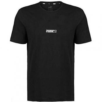 Puma Classics Logo N.2 tee Camiseta, Hombre, Black, S