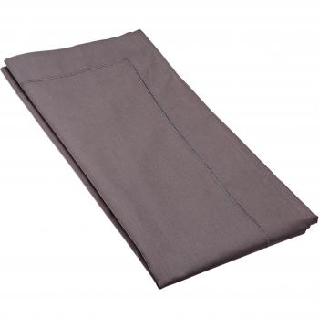 Nuit de France 331122 Funda Almohada 57 Hilos Acabado Volante y Recubrimiento algodón Granate 65 x 65 x 0,5 cm