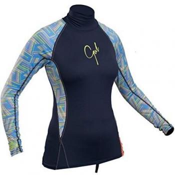 Gul 2018 Ladies Swami Long Sleeved Rash Vest Navy/Lines RG0331-A9 Ladies UK Sizes - 18