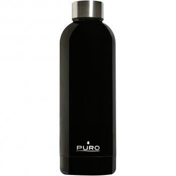 Puro H&C Botella de Acero Inoxidable Doble Pared 500ml Negra
