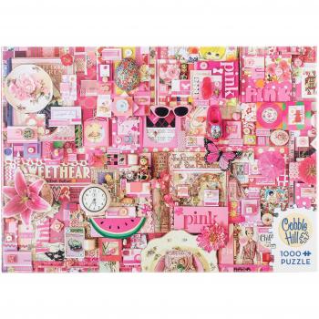 Cobble Hill Pink 1000-Piece Jigsaw Puzzle