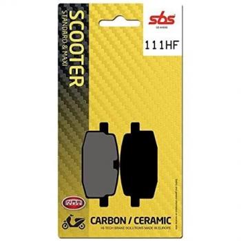 Pastillas de freno cerámicas SBS 111HF para scooter 50, delanteras y traseras