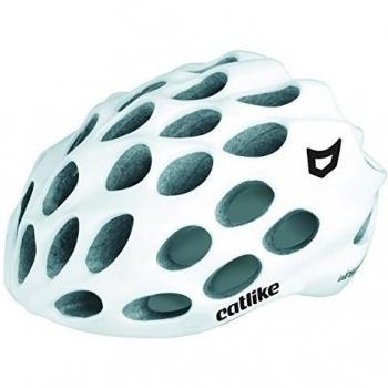 Catlike Whisper Casco Ciclismo, Unisex Adulto, Blanco Brillo, SM