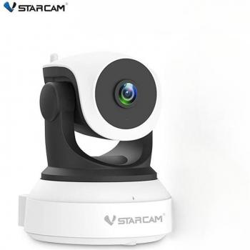 Cámara IP de Seguridad Wifi Vstarcam EU 1080P 2MP Interior con Seguimiento Automático, Visión Nocturna HD y Audio Bidireccional - Vigilancia para Bebés y Mascotas (incluye tarjeta de