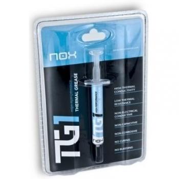 NOX XTREME PRODUCTS -TG 1- Pasta térmica, incluye aplicador y espátula, 4 Gramos, Negro