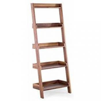 Estantería de Escalera Moderna 5 Niveles Madera Oscura Mobile Trio