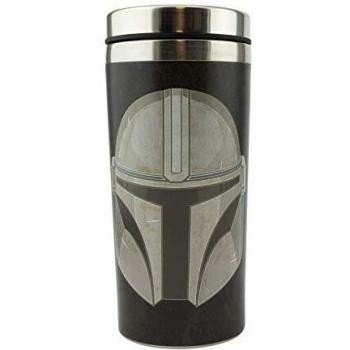 Paladone RD-RS460980 Taza de Viaje The Mandalorian, 450 milliliters, Acero Inoxidable, Multicolor