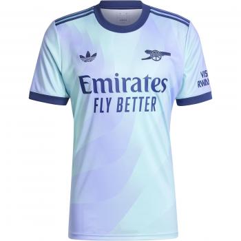 adidas Arsenal Third Shirt 2024-25 - Clear Aqua / Light Flash Purple - Men's XXXL