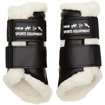 HKM Gamaschen-Comfort Equipamiento para Caballos, Unisex Adulto, Blanco, M