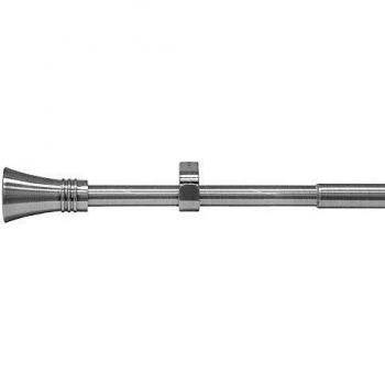 Riel Chyc 5435108 Barra Cortina Metal Ø 19 mm. Extensible 1,1/2,0 Metros Niquel/Mate Copa Sin Anilla