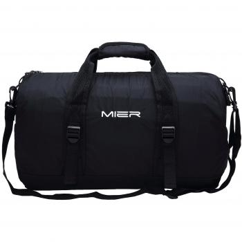 MIER Peso ligero plegable Bolso de viaje bolsa de deporte de nylon bolsa de deportes, resistente al agua y plegable en sí mismo Duffle