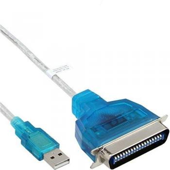InLine Vista Plus 200 - Cable USB, Azul y Transparente
