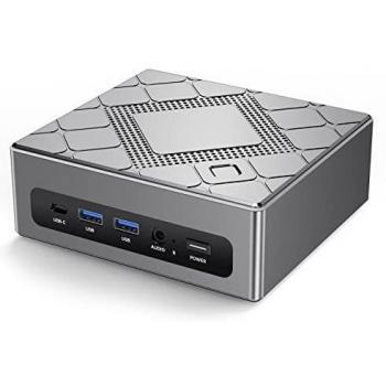 Mini PC Core i5-8279U, SNUNMU CK10 Windows 11 Pro 16GB DDR4 512GB M.2 2280 SSD,Iris Plus Graphics 655, HDMI USB-C VGA 4K@60Hz, RJ45-Anschluss, WiFi,BT4.2