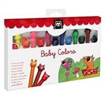 Eureka Kids-12 Ceras de Colores Ositos, Multicolor