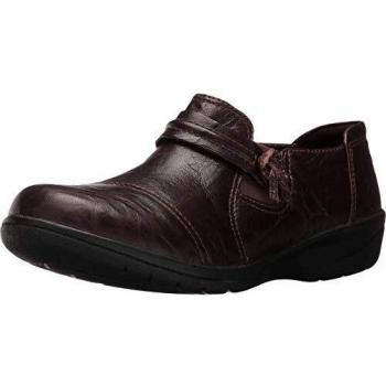 Clarks Women's Cheyn Madi Slip-On Loafer Brown Size: 8 Wide