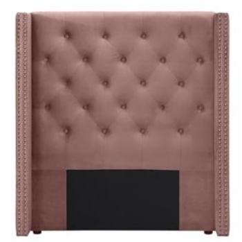 Cabecero capitoné de 100 cm en terciopelo rosa - Massimo
