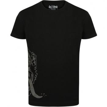 Gas Monkey Garage T-Shirt Large Side Monkey Black-XL
