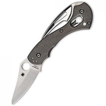 Spyderco SC06TIP Cuchillo tascabile,Unisex - Adulto, Negro, un tamaño