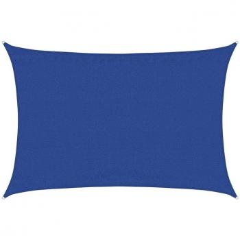 Toldo de vela rectangular HDPE 160 g/m² 3,5x5 m color Taupé, Verde oscuro, Azul