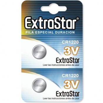 Pack de 2 Pilas de Botón CR1220 3V de la marca EXTRASTAR