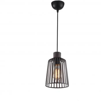 Lámpara colgante Dayton 1 bombilla Metal Bronce 16x24,7 cm