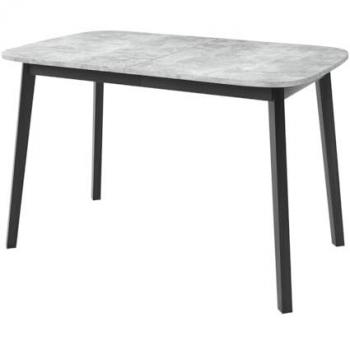 Mesa Edmond 110 de Mármol Gris y Negro, Alargamiento, Aglomerado Laminado, 130 x 80 x 77 cm