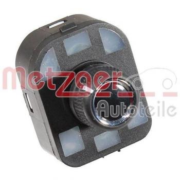 Conmutador de ajuste de espejo METZGER para AUDI A4, Q5, A5, S5, RS5, S4 (Ref: 09161016)