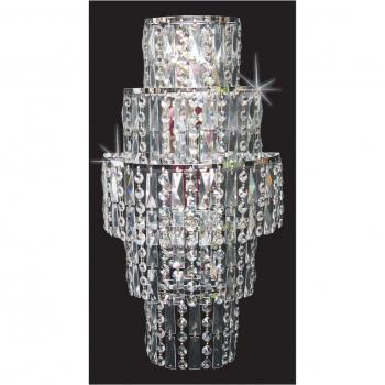 Aplique de diseño New Chrome 53 Cm - Impex Lighting Aplique 3 luces cromo pulido
