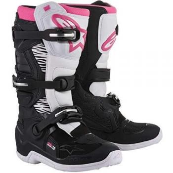 Alpinestars Stella Tech 3 Women's Off-Road Motocross Boots - Black/White/Pink