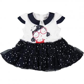 Boboli Vestido Punto Combinado De Bebé Niña - Talla - 18m Para Bebé Niña