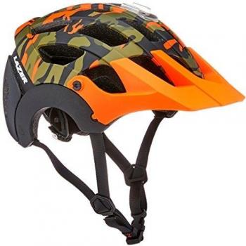 Lazer Revolution Bicicleta Casco, Todo el año, Unisex, Color Orange Camo Black, tamaño 52-56 cm