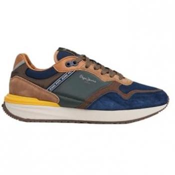 Zapatillas Pepe Jeans Buster Pro M para Hombre, Planas, Multicolor, Casual, Talla 45