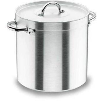 Lacor - 20120 - Olla Recta Con Tapa Chef Aluminio 20 cms