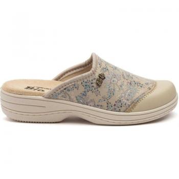 Zueco de Mujer LA VIDA ROSA BEIGE con diseño cómodo, suela antideslizante, material sintético, estilo casual y color beige