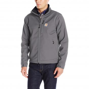Chaqueta Soft Shell Carhartt Crowley Negra para Hombre, Nylon/Spandex/Poliéster