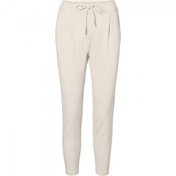 Vero Moda Women's Loose-Fitting Casual Corded Trousers in Beige
