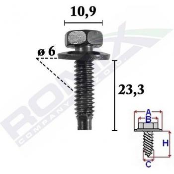 Pinza para tapicería ROMIX ROM C70591 - Herramienta de sujeción, fabricada en acero inoxidable, mango ergonómico para mayor comodidad, ideal para trabajos de tapicería y manualidades