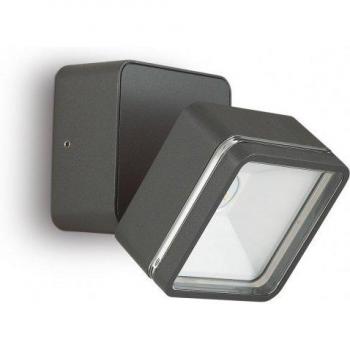 Foco Omega Cristal Antracita 1 bombilla 9cm IP54 4000K