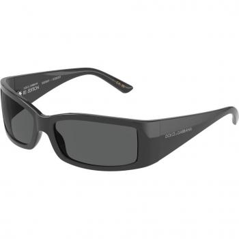 Dolce & Gabbana DG6188 Col. 310187 Unisex Squadrata Grigio Sunglasses, Grey, Size: 61 MM, with Original Case