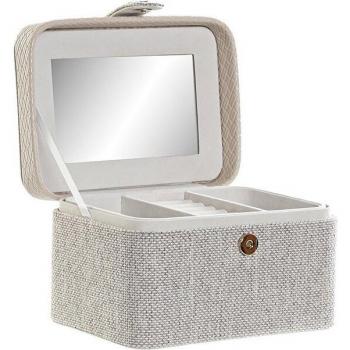 Caja-Joyero DKD Home Decor 17 x 12 x 10 cm Beige
