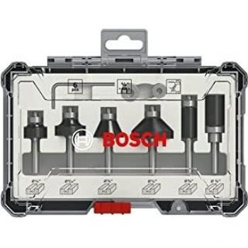 Bosch Professional Set de Brocas Fresadoras para Recortes y Bordes de 6 Piezas