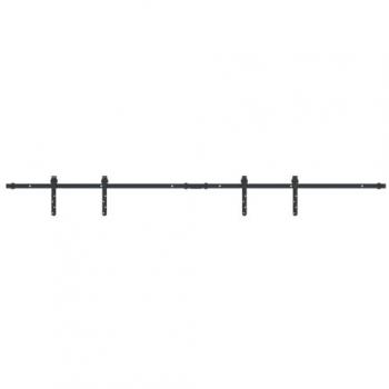 Kit de puerta corredera de armario acero carbono 200 cm