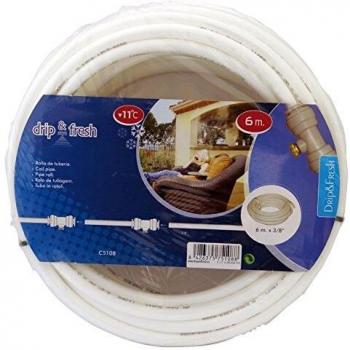 Drip&Fresh Rollo de tubería Blanca con Tratamiento Anti UV, 6 m, Multicolor, 1x1x1 cm, C5108