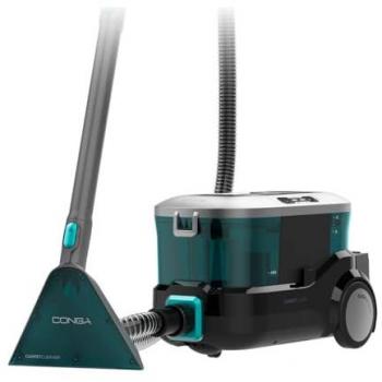 Aspirador de Alfombras y Tapicerías Conga CarpetClean 10000 - Multisuperficie, 800W, Depósito de Agua Limpia 3L y Sucia 1.5L, Kit Accesorios