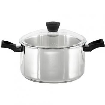 Pyrex Expert Cacerola de 28 cm, Acero Inox, Antiadherente ultra resistente